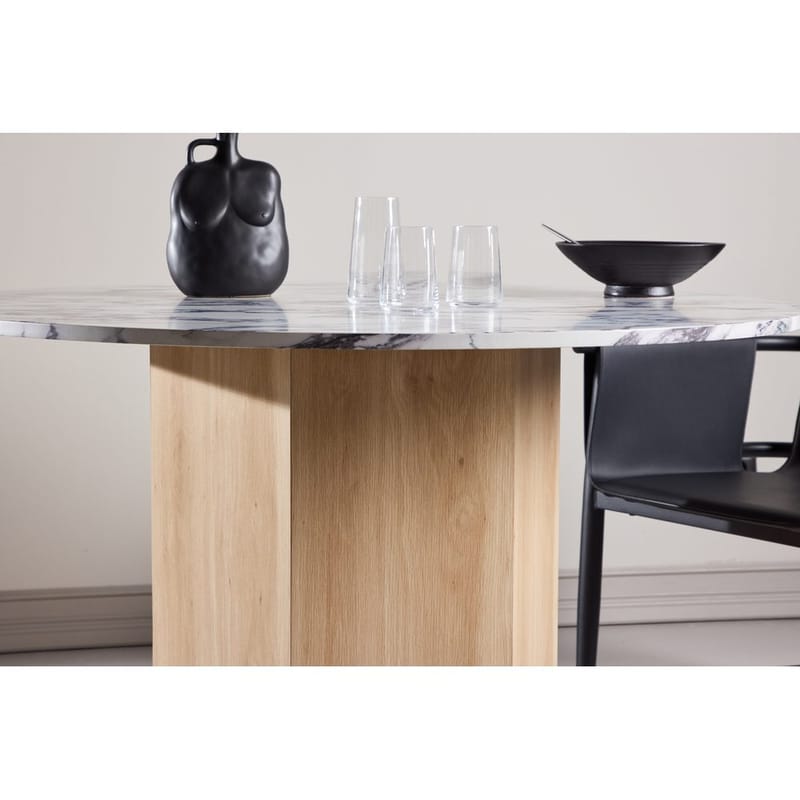 Rundt spisebord Tekla - Lysegrå, 120 - Møbler - Bord - Spisebord & kjøkkenbord