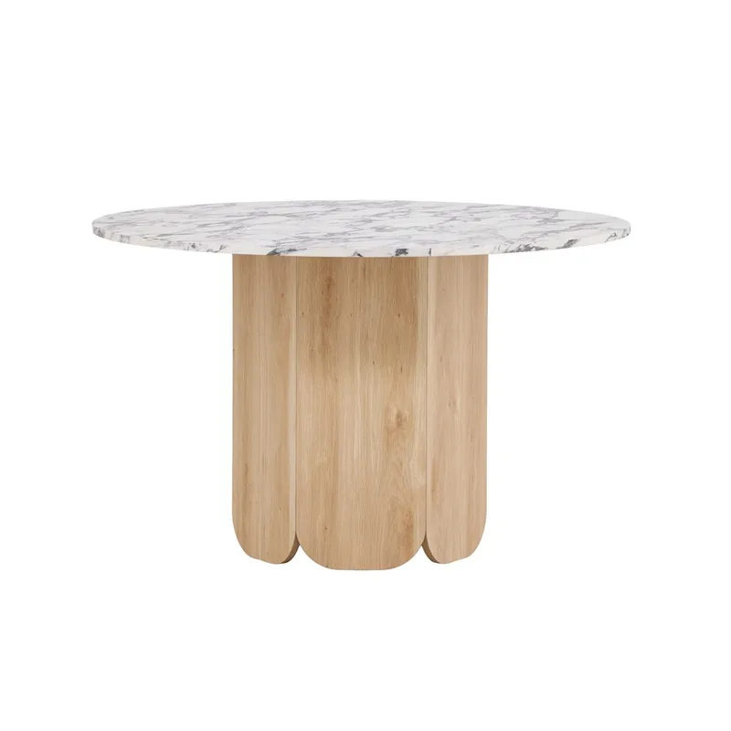 Rundt spisebord Tekla - Lysegrå, 120 - Møbler - Bord - Spisebord & kjøkkenbord