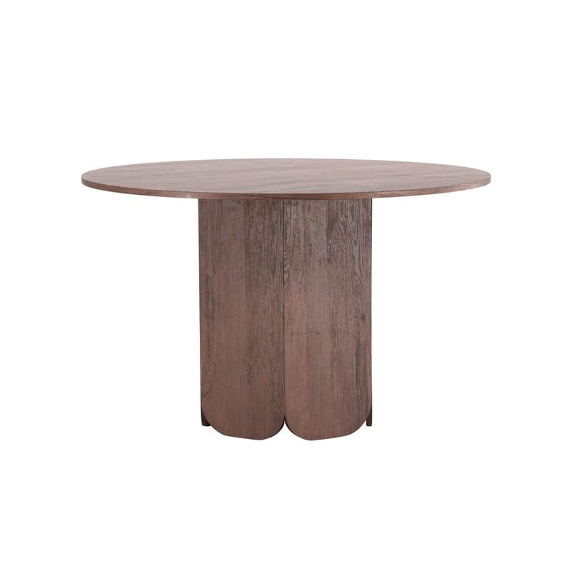 Rundt spisebord Tekla - Semsket skinn, 120 - Møbler - Bord - Spisebord & kjøkkenbord