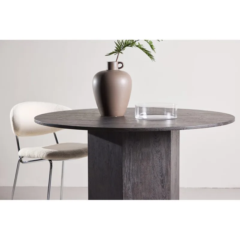 Rundt spisebord Tekla - Svart, 120 - Møbler - Bord - Spisebord & kjøkkenbord