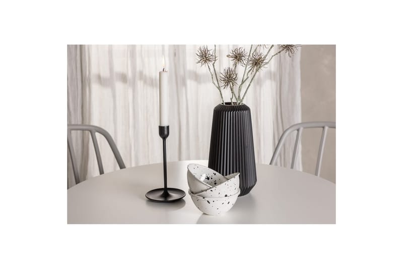 Rundt spisesett Hamden, Dyrön - Hvit - Møbler - Bord - Spisegrupper