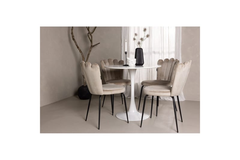 Rundt spisesett Hamden, Limhamn Light - Møbler - Bord - Spisegrupper