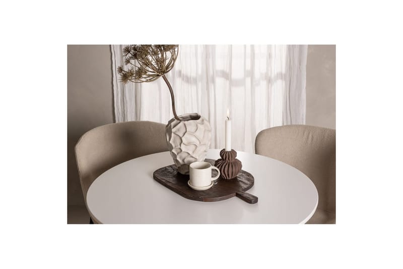 Rundt spisesett Hamden, Modesto - Beige - Møbler - Bord - Spisegrupper