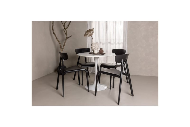 Rundt spisesett Hamden, Ursholmen - Svart - Møbler - Bord - Spisegrupper