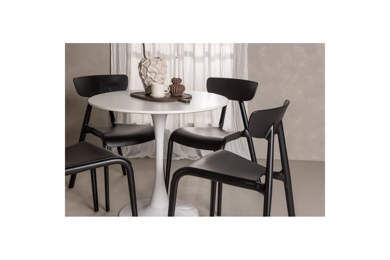 Rundt spisesett Hamden, Ursholmen - Svart - Møbler - Bord - Spisegrupper