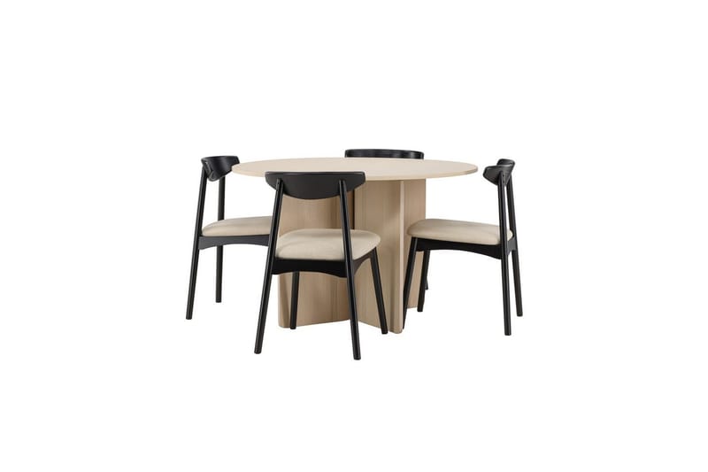 Rundt spisesett Ven, Tyresö - Beige - Møbler - Bord - Spisegrupper