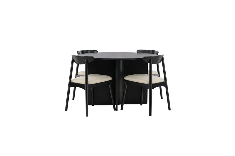 Rundt spisesett Ven, Tyresö, Svart