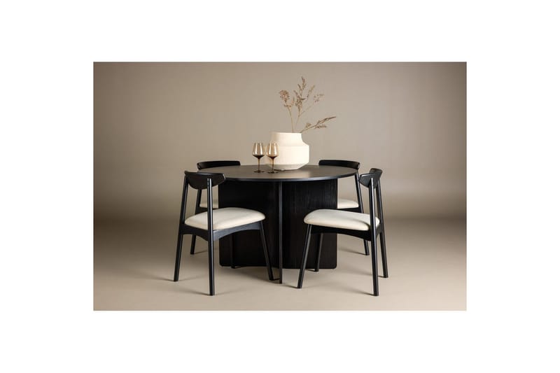 Rundt spisesett Ven, Tyresö - Svart - Møbler - Bord - Spisegrupper