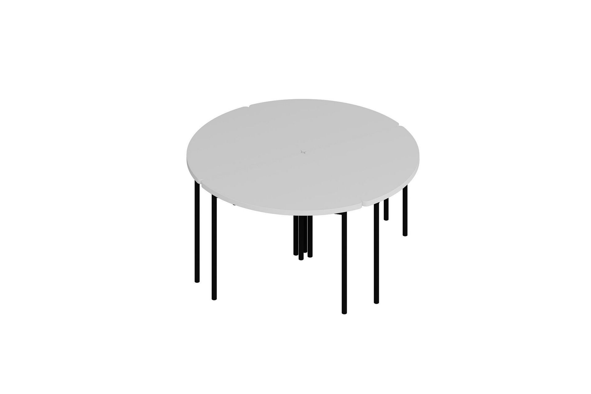 Rusele Sofabord 90 cm - Hvit - Møbler - Bord - Sofabord