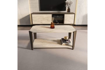 Rylas Stuebord 91 cm - Valnøtt/Travertin - Møbler - Bord - Sofabord
