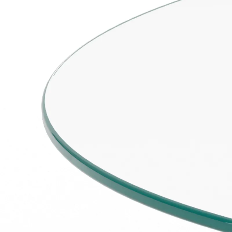 Ryvos salongbord i glass 80 cm rundt - Krystallklar - Møbler - Bord - Sofabord