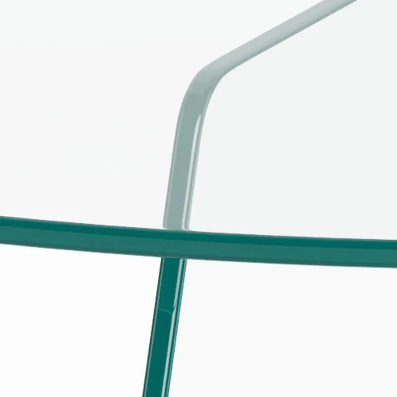 Ryvos salongbord i glass 80 cm rundt - Krystallklar - Møbler - Bord - Sofabord