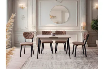 Saidie Spisebord 120 cm Rektangulær - Brun - Møbler - Bord - Spisebord & kjøkkenbord