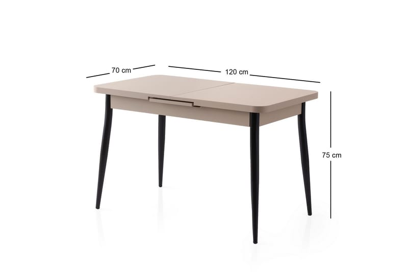 Saidie Spisebord 120 cm Rektangulær - Brun - Møbler - Bord - Spisebord & kjøkkenbord