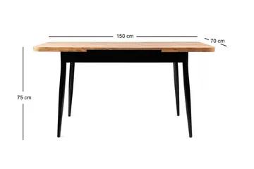 Saidie Spisebord 120 cm Rektangulær - Brun - Møbler - Bord - Spisebord & kjøkkenbord