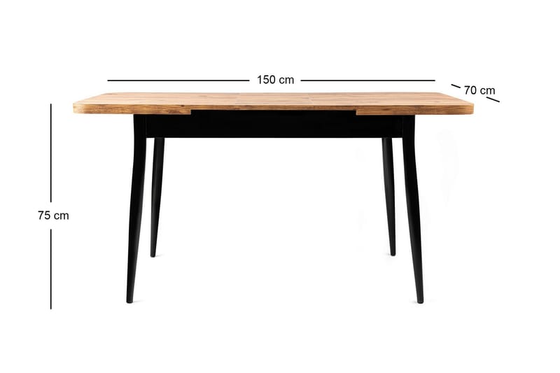 Saidie Spisebord 120 cm Rektangulær - Brun - Møbler - Bord - Spisebord & kjøkkenbord