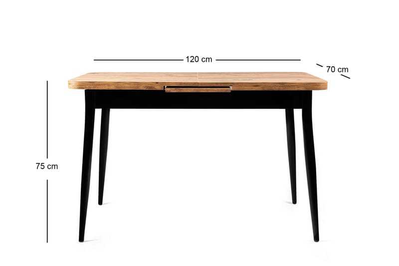 Saidie Spisebord 120 cm Rektangulær - Brun - Møbler - Bord - Spisebord & kjøkkenbord