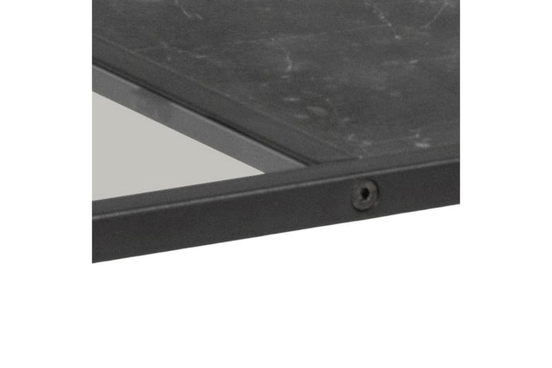 Saklani 120x60 cm Rektangulært Sofabord i Metall med Glassplate - Svart - Møbler - Bord - Sofabord