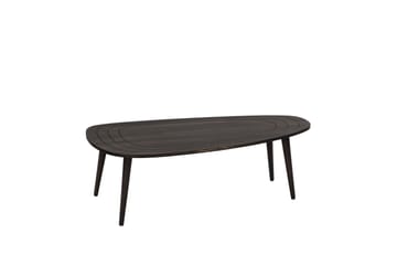 Saldus 115 cm Ovalt Salongbord i Malt Tre - Mørkebrun - Møbler - Bord - Sofabord