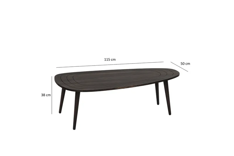 Saldus Sofabord 115 cm - Antrasitt - Møbler - Bord - Sofabord