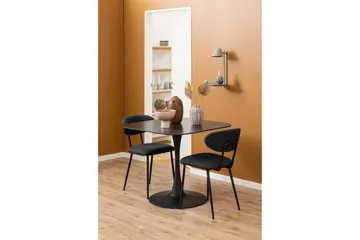 Salm Spisebord 90 cm Kvadratisk - Svart - Møbler - Bord - Spisebord & kjøkkenbord