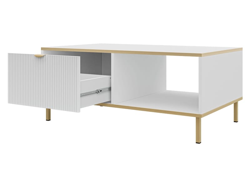 Salmor Sofabord 100 cm - Hvit - Møbler - Bord - Sofabord