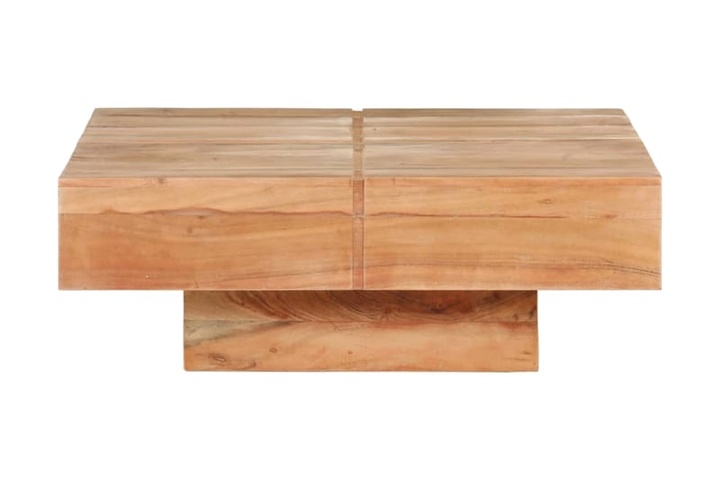 Salongbord 80x80x28 cm heltre akasie - Brun - Møbler - Bord - Sofabord
