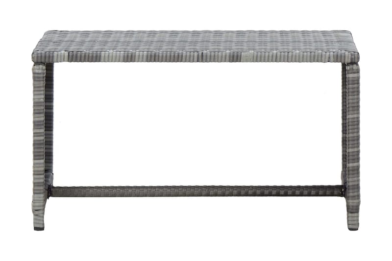 Salongbord antrasitt 70x40x38 cm polyrotting - Grå - Sofabord
