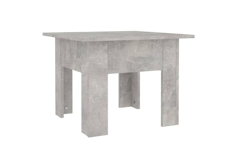 Salongbord betonggrå 55x55x42 cm sponplate - Grå - Møbler - Bord - Sofabord