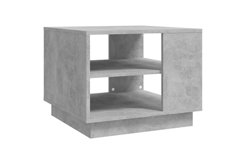 Salongbord betonggrå 55x55x43 cm sponplate - Grå - Sofabord
