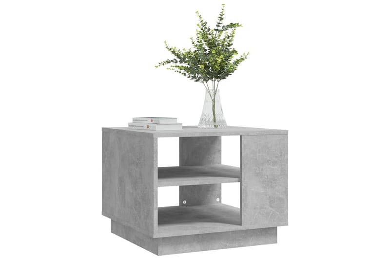Salongbord betonggrå 55x55x43 cm sponplate - Grå - Møbler - Bord - Sofabord