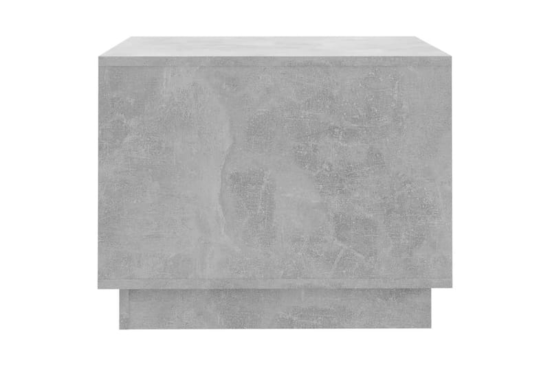 Salongbord betonggrå 55x55x43 cm sponplate - Grå - Sofabord