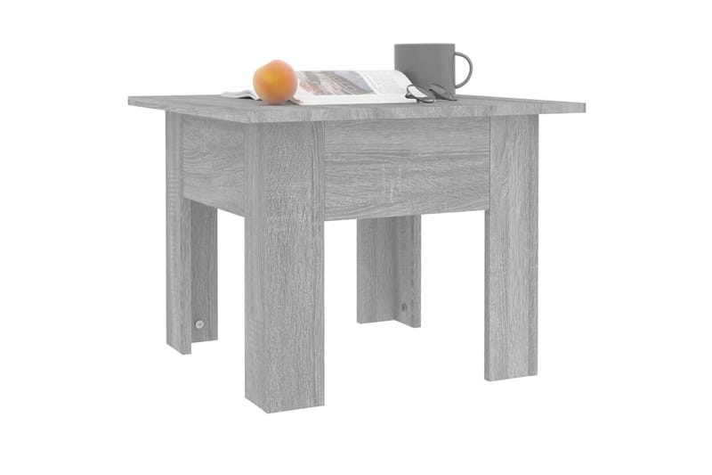 Salongbord grå sonoma eik 55x55x42 cm sponplate - Grå - Møbler - Bord - Sofabord