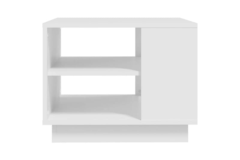 Salongbord hvit 55x55x43 cm sponplate - Hvit - Sofabord