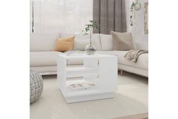 Salongbord hvit 55x55x43 cm sponplate - Hvit - Møbler - Bord - Sofabord