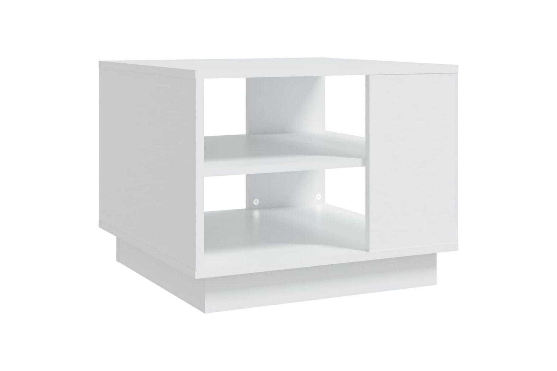 Salongbord hvit 55x55x43 cm sponplate - Hvit - Møbler - Bord - Sofabord