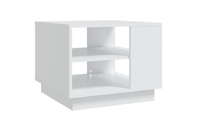 Salongbord hvit 55x55x43 cm sponplate - Hvit - Møbler - Bord - Sofabord