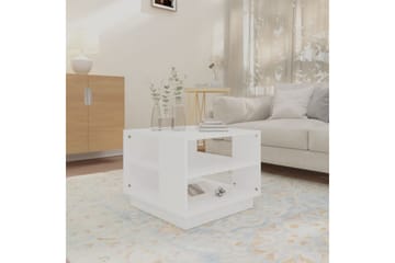 Salongbord hvit 55x55x43 cm sponplate - Hvit - Møbler - Bord - Sofabord