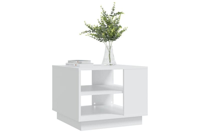 Salongbord hvit 55x55x43 cm sponplate - Hvit - Møbler - Bord - Sofabord