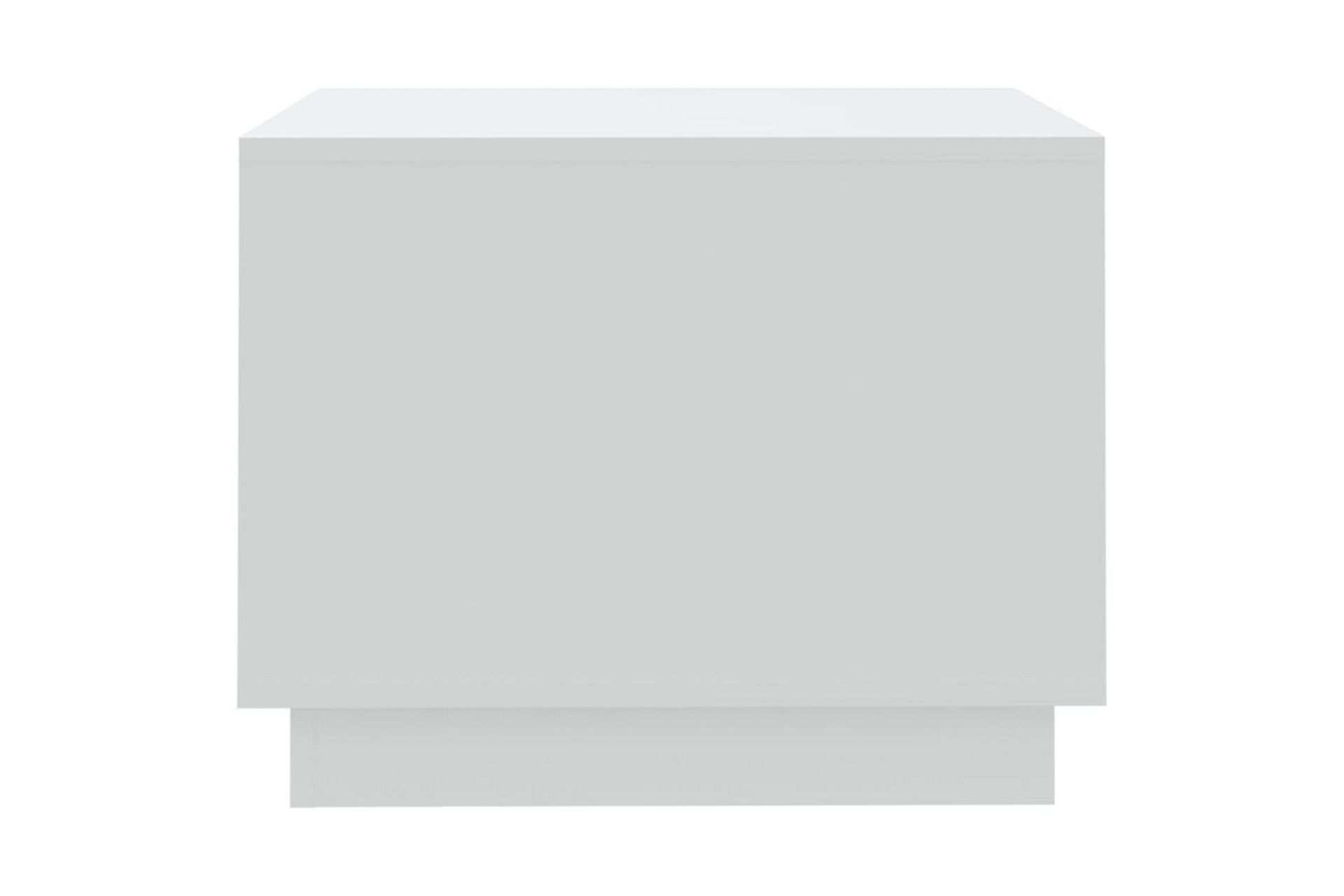Salongbord hvit 55x55x43 cm sponplate - Hvit - Møbler - Bord - Sofabord