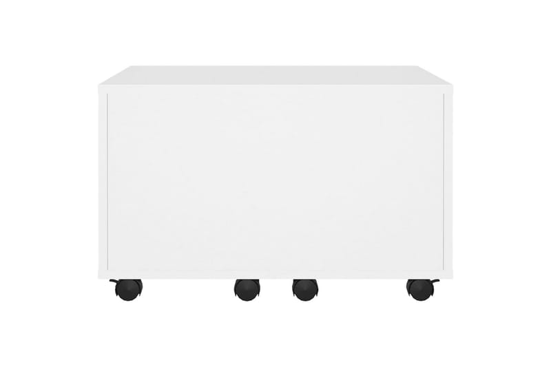 Salongbord hvit 60x60x38 cm sponplate - Hvit - Sofabord