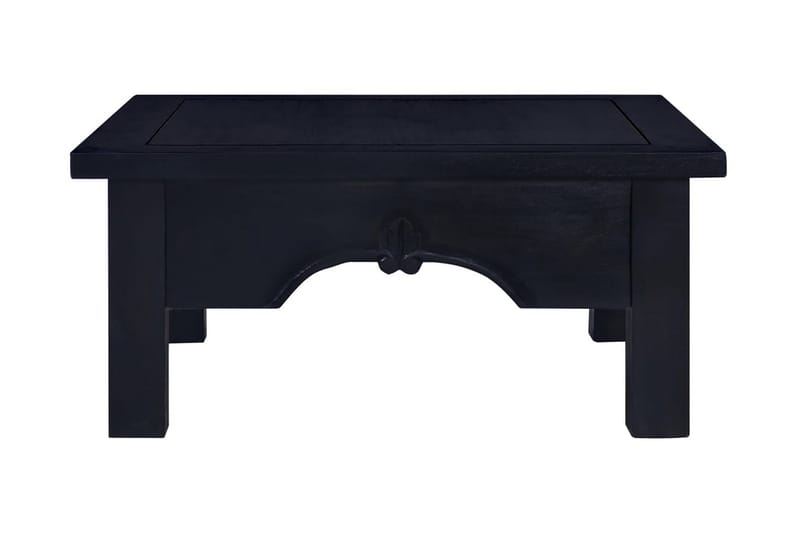 Salongbord lys svart kaffe 68x68x30 cm heltre mahogni - Svart - Møbler - Bord - Sofabord