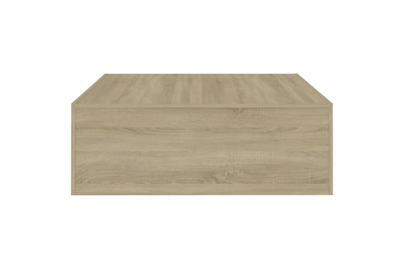 Salongbord sonoma eik 100x100x35 cm sponplate - Brun - Møbler - Bord - Sofabord