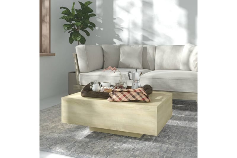 Salongbord sonoma eik 85x55x31 cm sponplate - Brun - Møbler - Bord - Sofabord