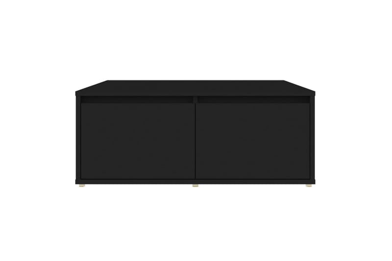 Salongbord svart 80x80x31 cm sponplate - Svart - Sofabord