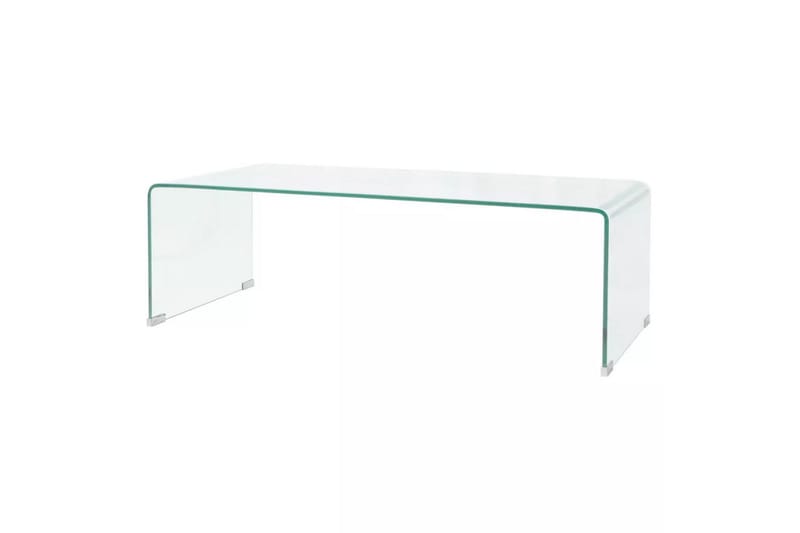 Salongbord temperert glass 100x48x33 cm klar - Glass - Sofabord