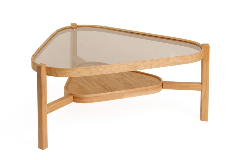 Salongbord Wallxpert Capella (95 x 48 x 95 cm) Eik transparent - Eik transparent - Møbler - Bord - Sofabord