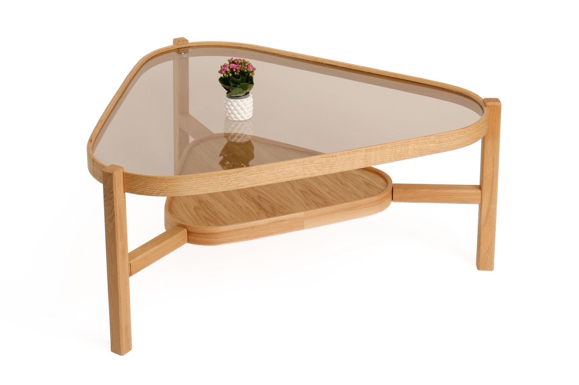 Salongbord Wallxpert Capella (95 x 48 x 95 cm) Eik transparent - Eik transparent