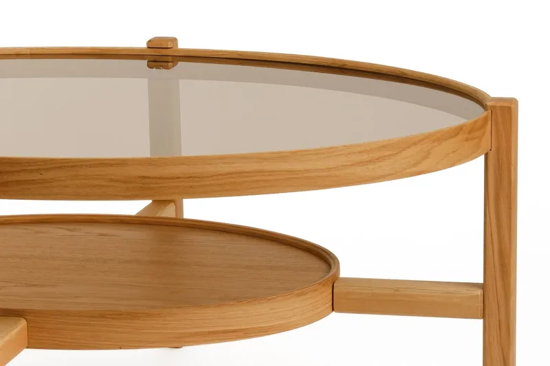 Salongbord Wallxpert Harmony (110 x 48 x 80 cm) Eik transparent - Eik - Møbler - Bord - Sofabord