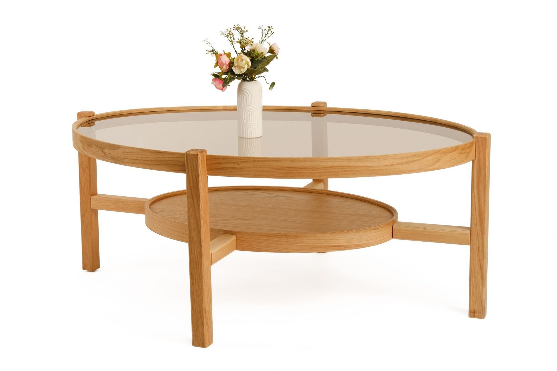 Salongbord Wallxpert Harmony (110 x 48 x 80 cm) Eik transparent - Eik